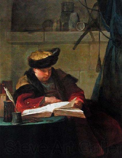 Jean Simeon Chardin Un Chimiste dans son laboratoire, dit Le Souffleur Spain oil painting art
